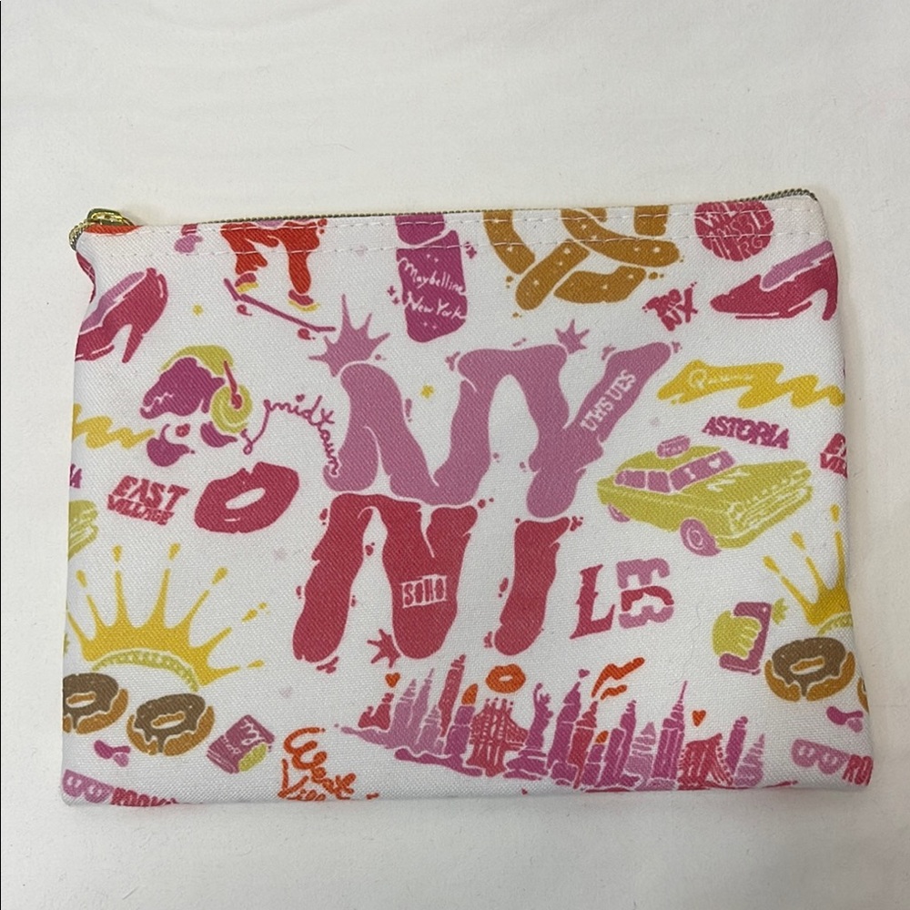 Maybelline NWOT Multicolor Cosmetic Bag